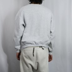 画像3: 90's RUSSELL ATHLETIC USA製 "INDIANA" 前V プリントスウェット L (3)