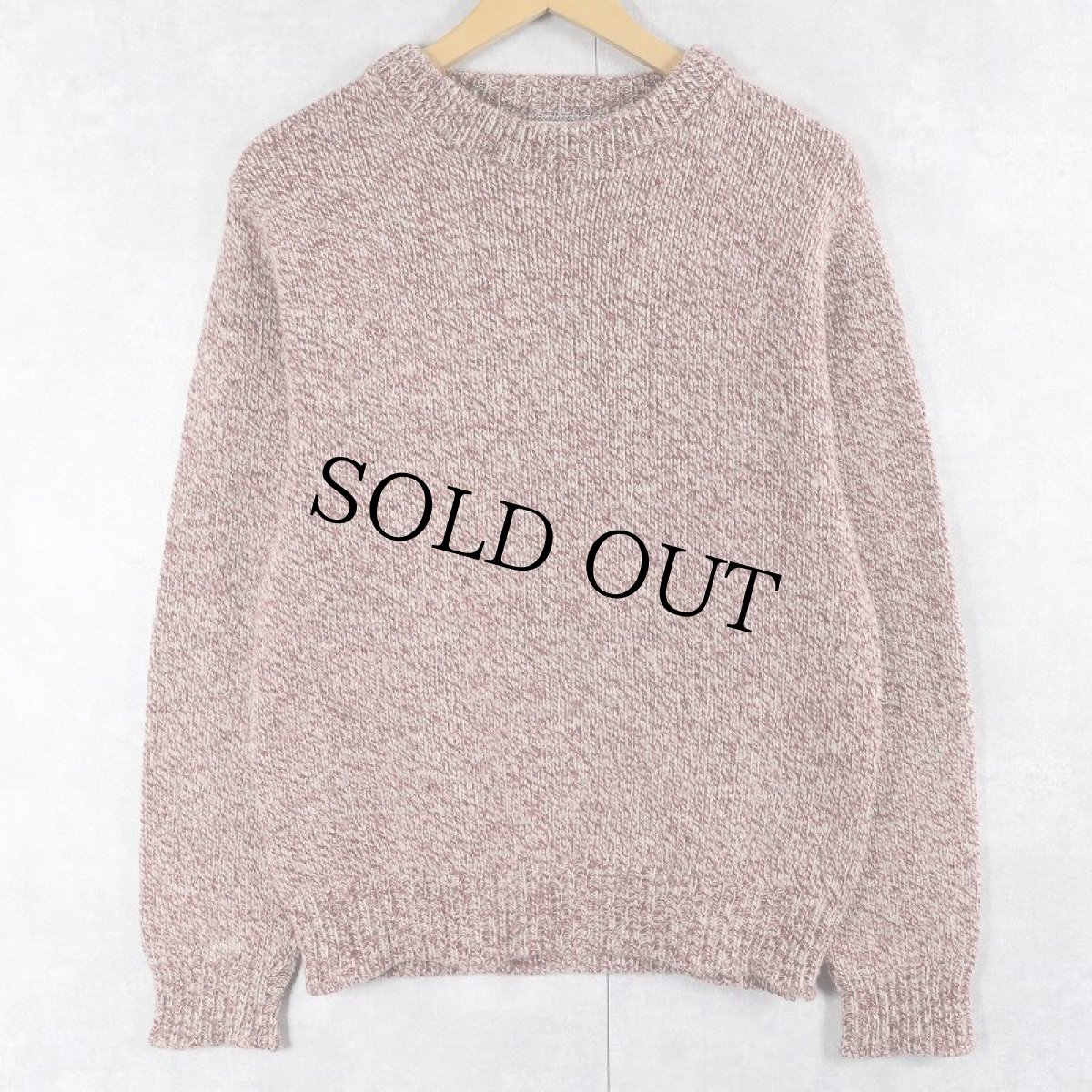 画像1: 80〜90's L.L.Bean USA製 ミックスカラー ウールニットセーター M (1)