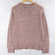 画像1: 80〜90's L.L.Bean USA製 ミックスカラー ウールニットセーター M (1)