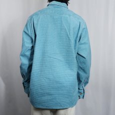 画像3: THE TERRITORY AHEAD ハーフジップ グリッドコーデュロイシャツ L (3)
