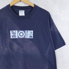 画像1: 2002 The Who "NORTH AMERICAN TOUR" ロックバンドツアーTシャツ NAVY L (1)