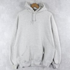 画像1: 90's RUSSELL ATHLETIC USA製 無地 スウェットフーディー XL (1)