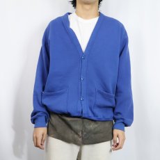 画像2: 90's JERZEES USA製 スウェットカーディガン ONESIZE (2)