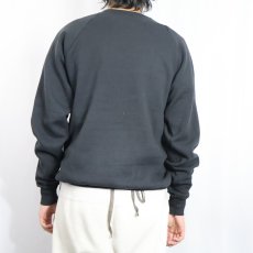 画像3: 80's Nunsense USA製 "It's Habit Forming!" 発泡プリント ミュージカルラグランスウェット BLACK XL (3)