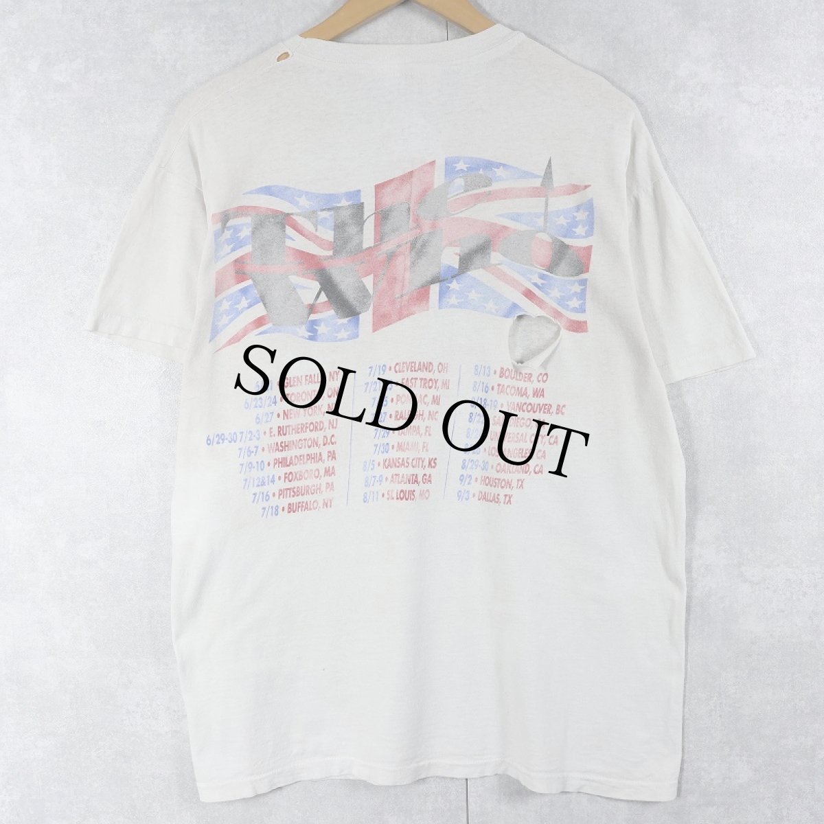 画像2: 1989 The Who USA製 "The Kids Are Alright Tour 1989" ロックバンドツアープリントTシャツ XL (2)