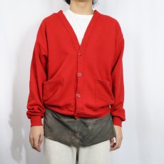 画像2: 90's JERZEES USA製 スウェットカーディガン ONESIZE (2)