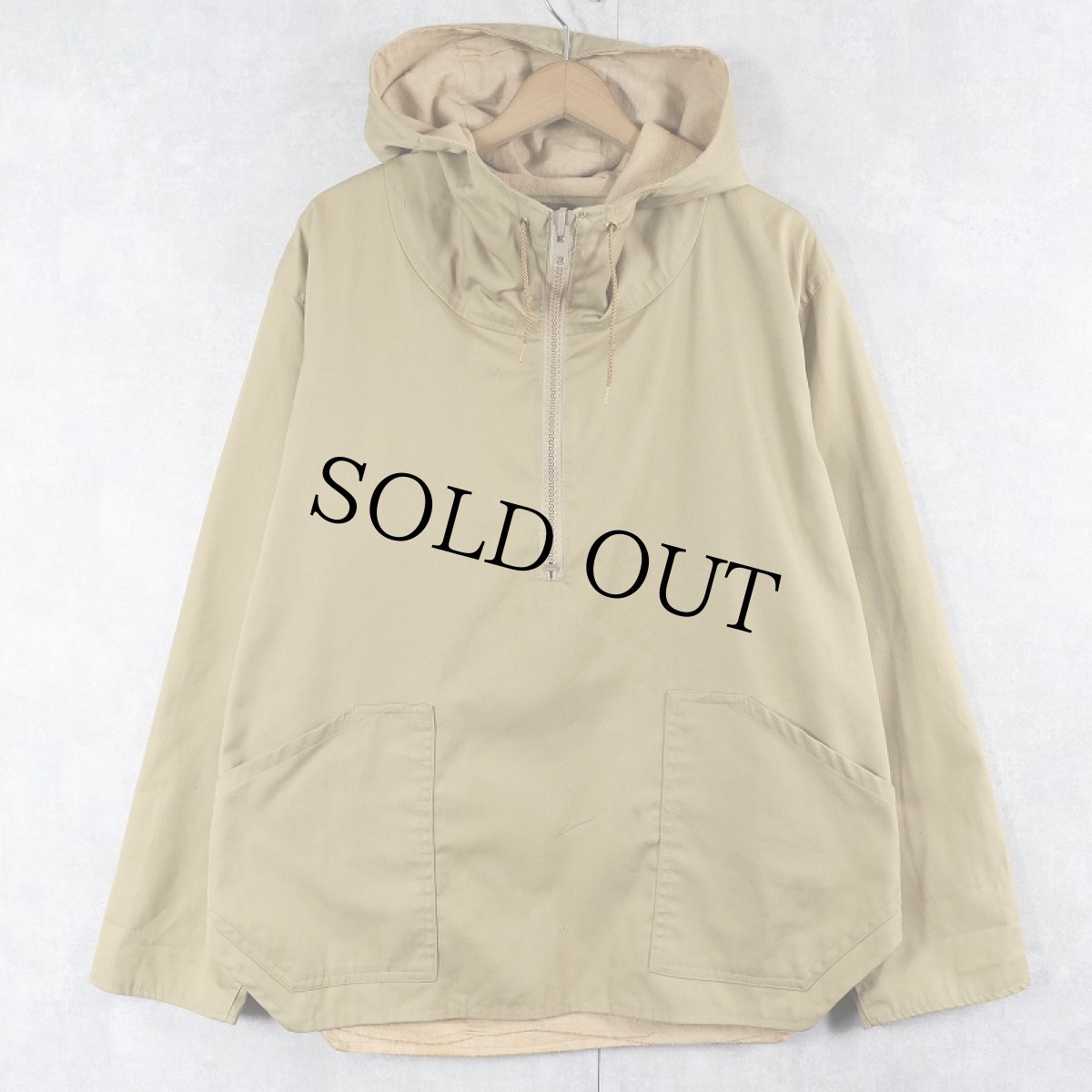 画像1: Jockey Outward Bound ハーフジップ コットンアノラックパーカー M (1)