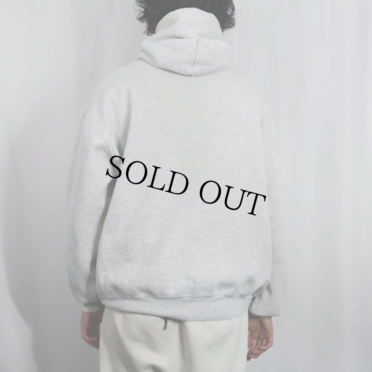 画像3: 90's RUSSELL ATHLETIC USA製 無地 スウェットフーディー XL (3)