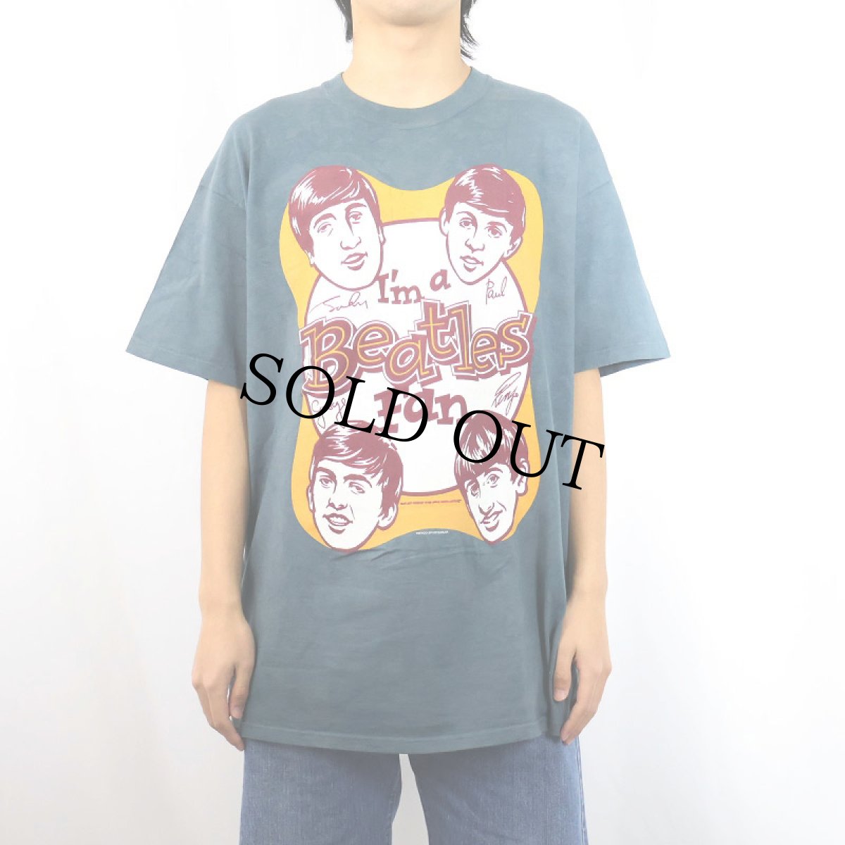 画像2: 90's THE BEATLES USA製 "I'm a Beatles Fan " ロックバンドプリントTシャツ XL (2)
