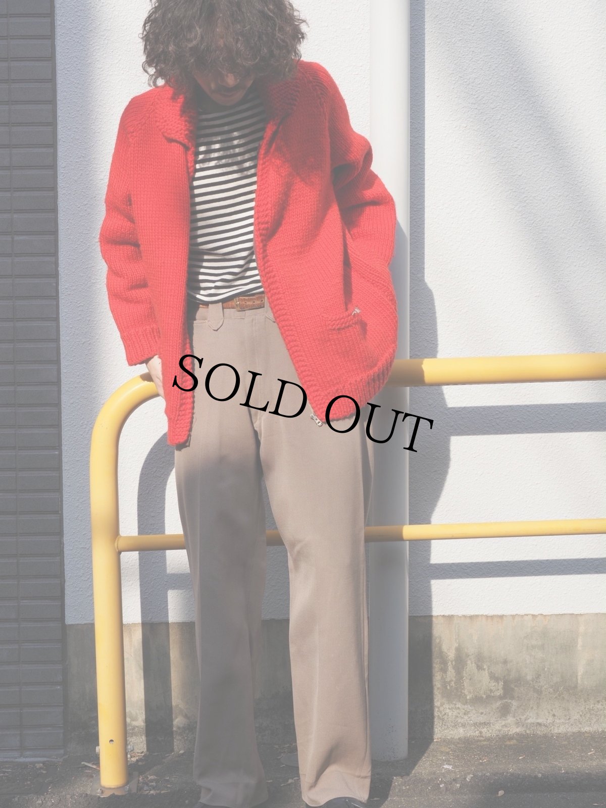 画像2: 60〜70's カウチンニットジャケット (2)