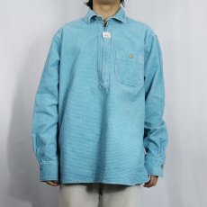 画像2: THE TERRITORY AHEAD ハーフジップ グリッドコーデュロイシャツ L (2)