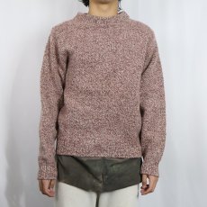 画像2: 80〜90's L.L.Bean USA製 ミックスカラー ウールニットセーター M (2)