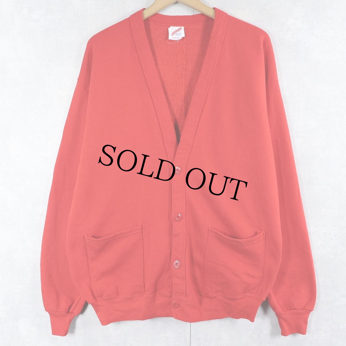 画像1: 90's JERZEES USA製 スウェットカーディガン ONESIZE (1)