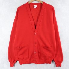 画像1: 90's JERZEES USA製 スウェットカーディガン ONESIZE (1)