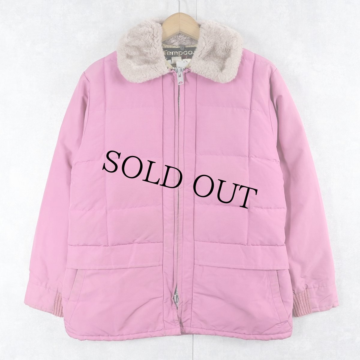 画像1: 70〜80's Tempco 襟ボア グースダウンジャケット SIZE12 (1)