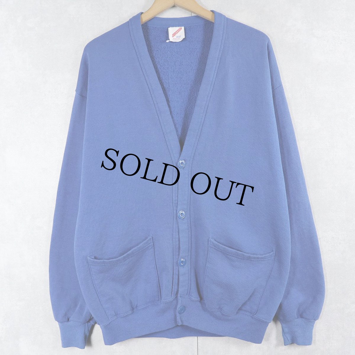 画像1: 90's JERZEES USA製 スウェットカーディガン ONESIZE (1)