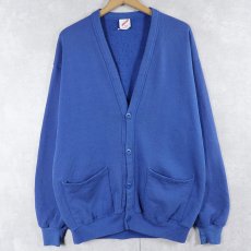 画像1: 90's JERZEES USA製 スウェットカーディガン ONESIZE (1)