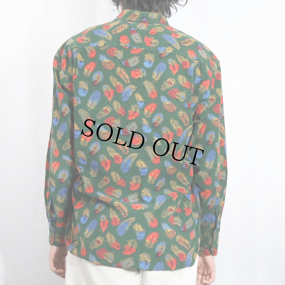 画像3: 90's GAP 羽柄 コーデュロイボタンダウンシャツ S (3)