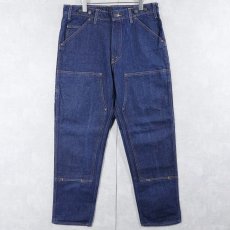 画像2: 90's WILD ASS USA製 ダブルニー デニムペインターパンツ W35 (2)