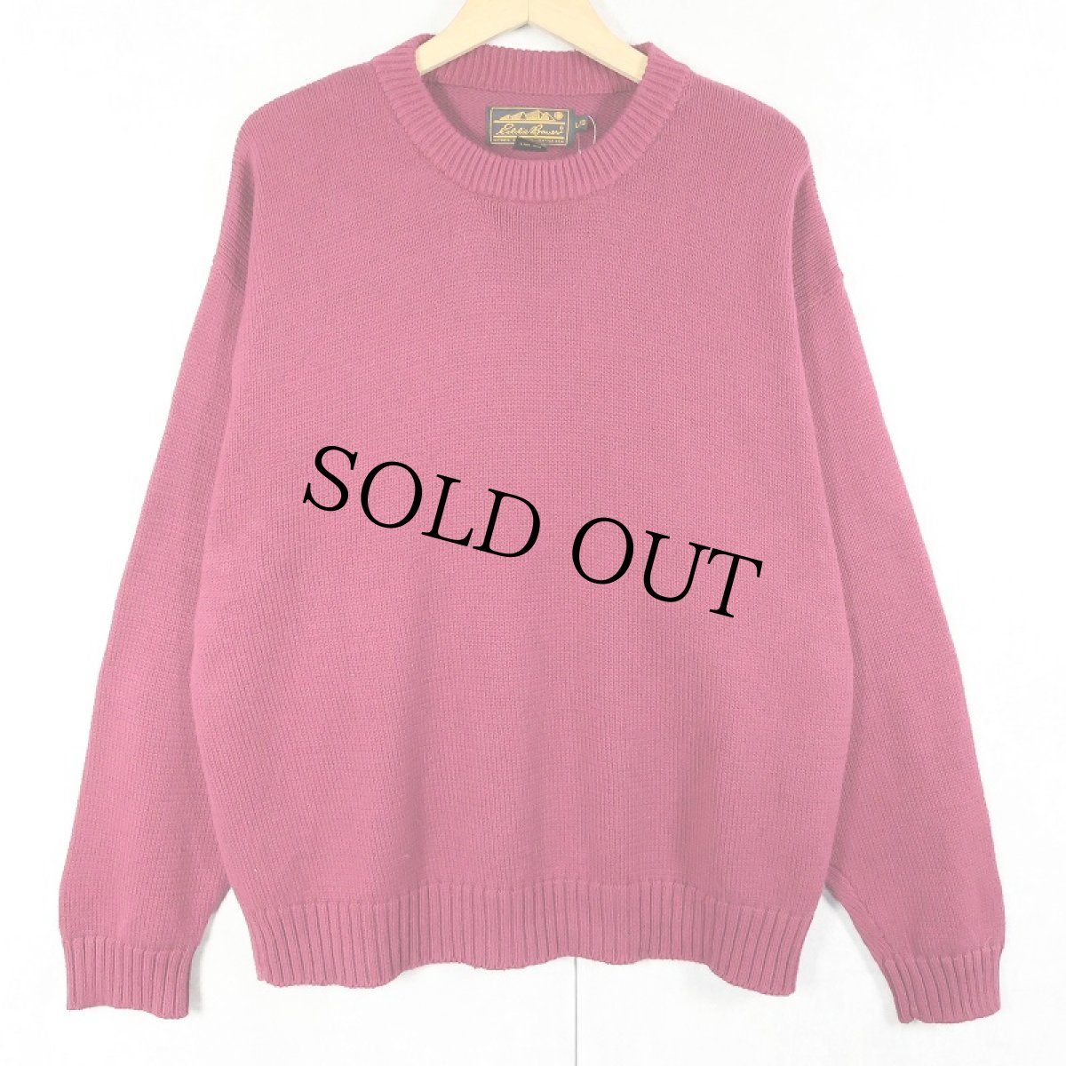 画像1: 90's〜 Eddie Bauer コットンニットセーター L (1)