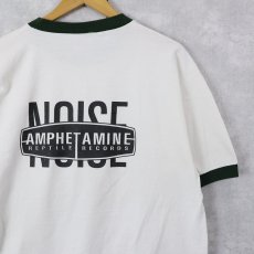 画像2: 90's Amphetamine Reptile Records "Servotron" インディーロックバンド プリントリンガーTシャツ XL (2)