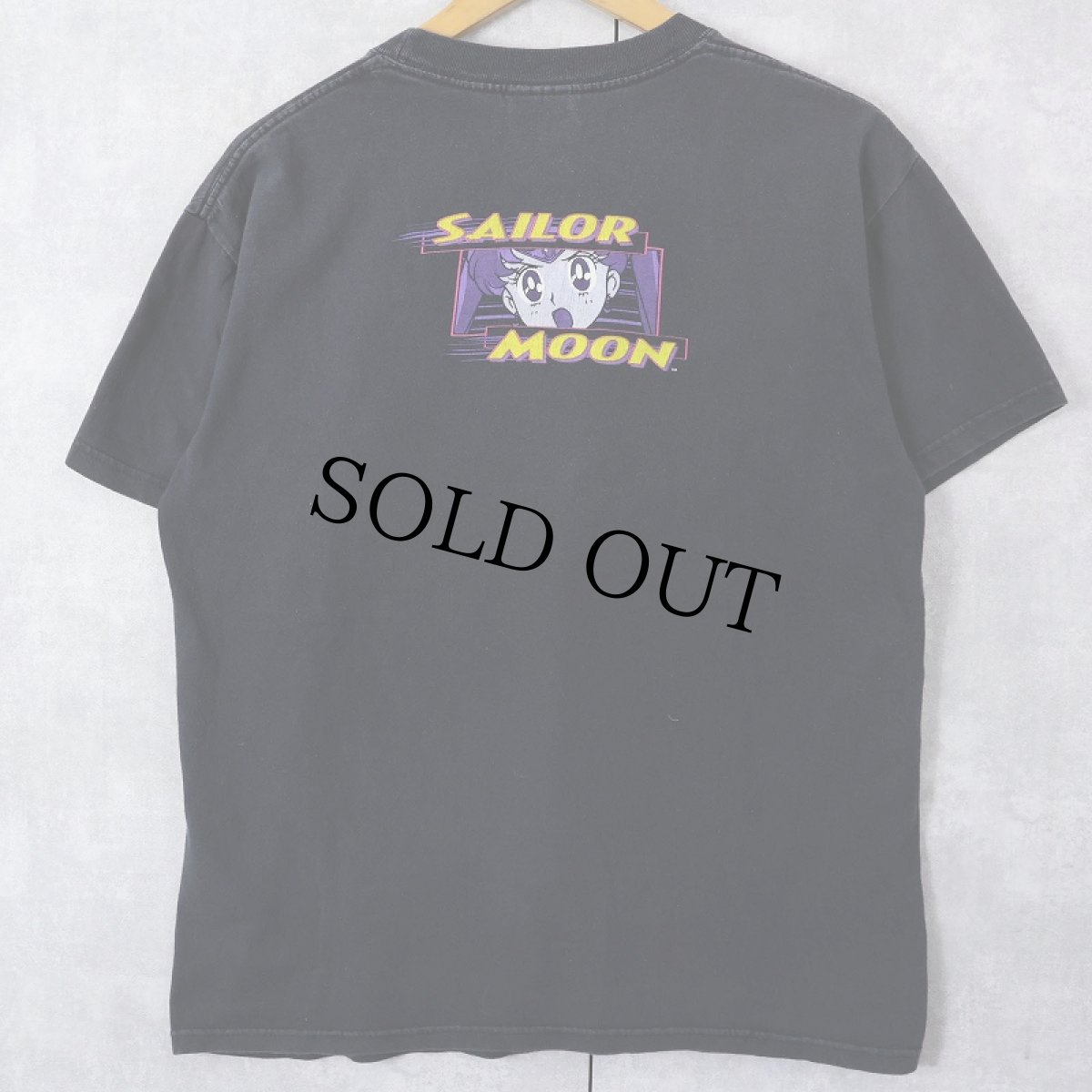 画像2: 美少女戦士セーラームーン キャラクタープリントTシャツ BLACK M (2)