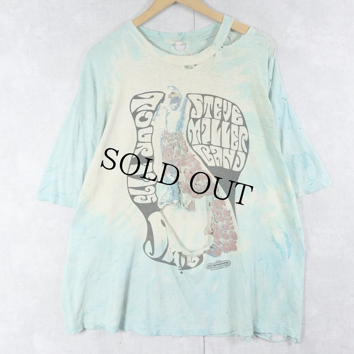 画像1: 80〜90's STEVE MILLER BAND ブルースロックバンド タイダイTシャツ (1)