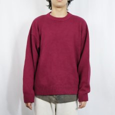 画像2: 90's〜 Eddie Bauer コットンニットセーター L (2)