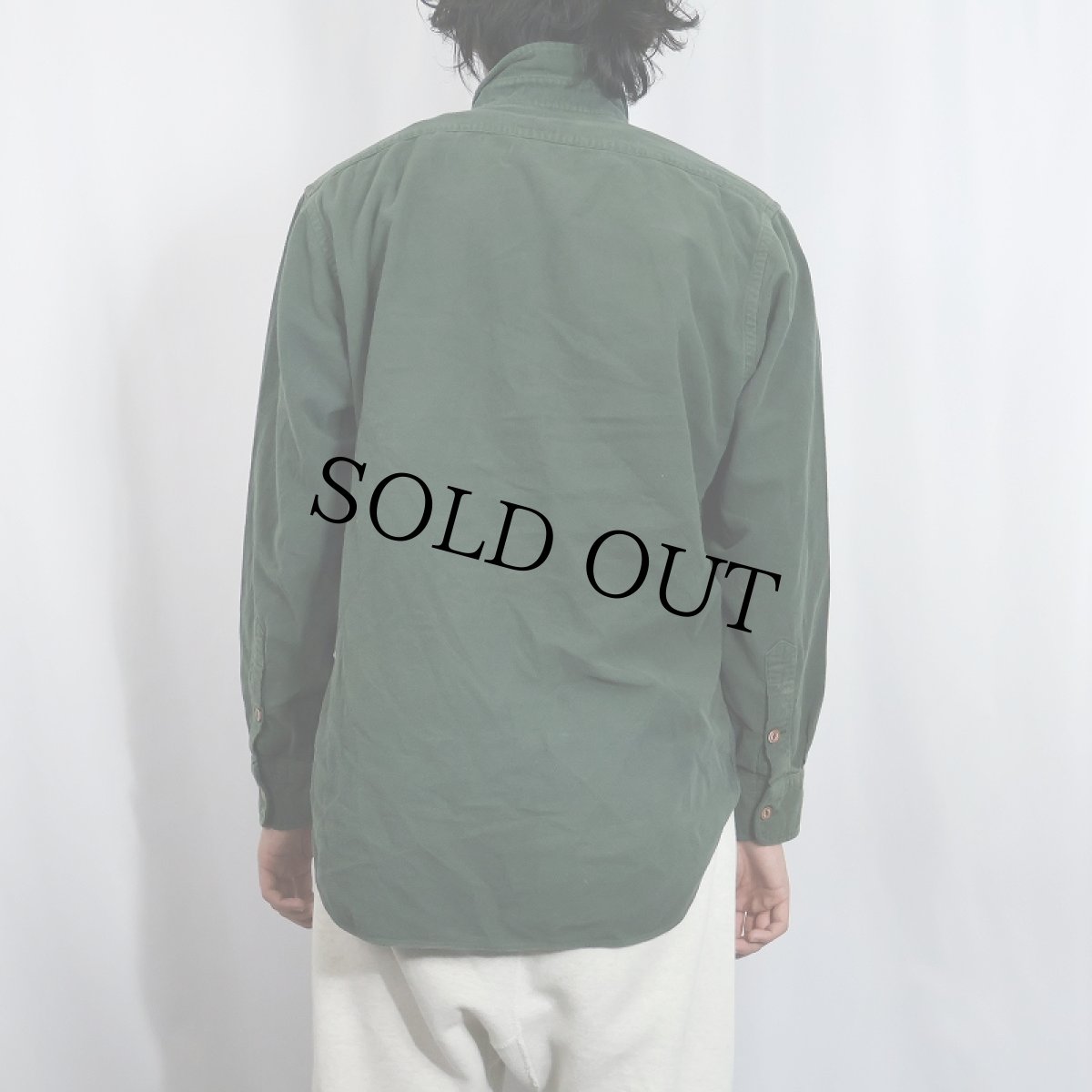 画像3: POLO Ralph Lauren シャモアクロスシャツ M (3)