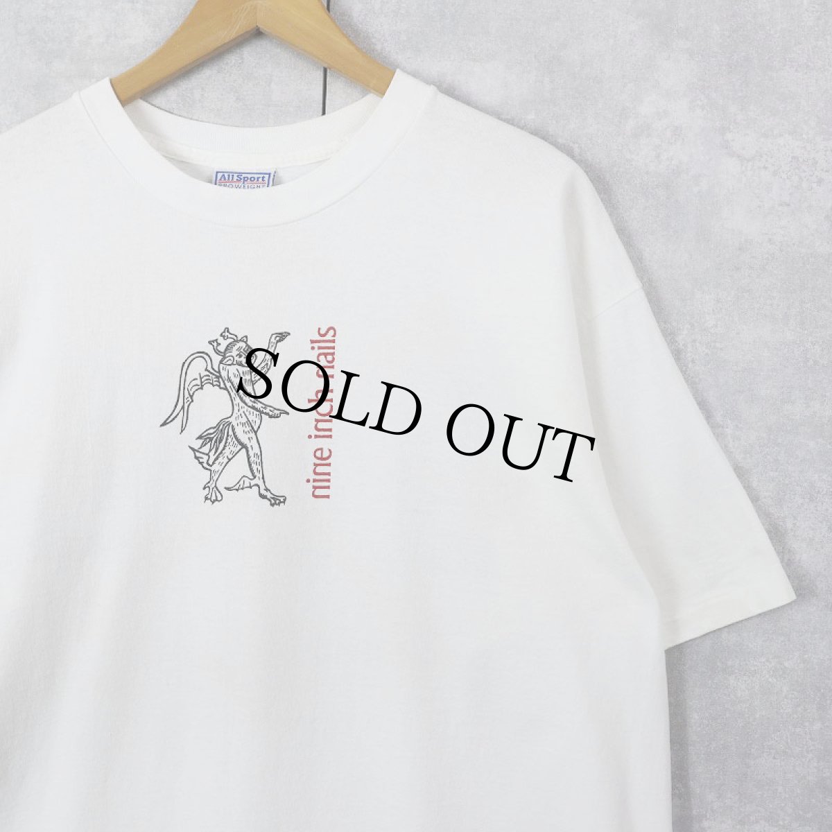 画像1: 90's NINE INCH NAILS USA製 "DEVIL TOUR 1995" ロックバンドプリントTシャツ XL (1)