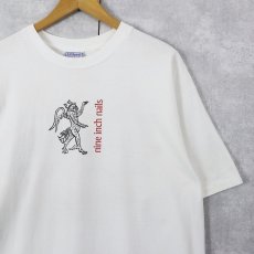 画像1: 90's NINE INCH NAILS USA製 "DEVIL TOUR 1995" ロックバンドプリントTシャツ XL (1)