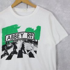 画像1: 80〜90's THE BEATLES USA製 "ABBEY ROAD" ロックバンドアルバムTシャツ XL (1)