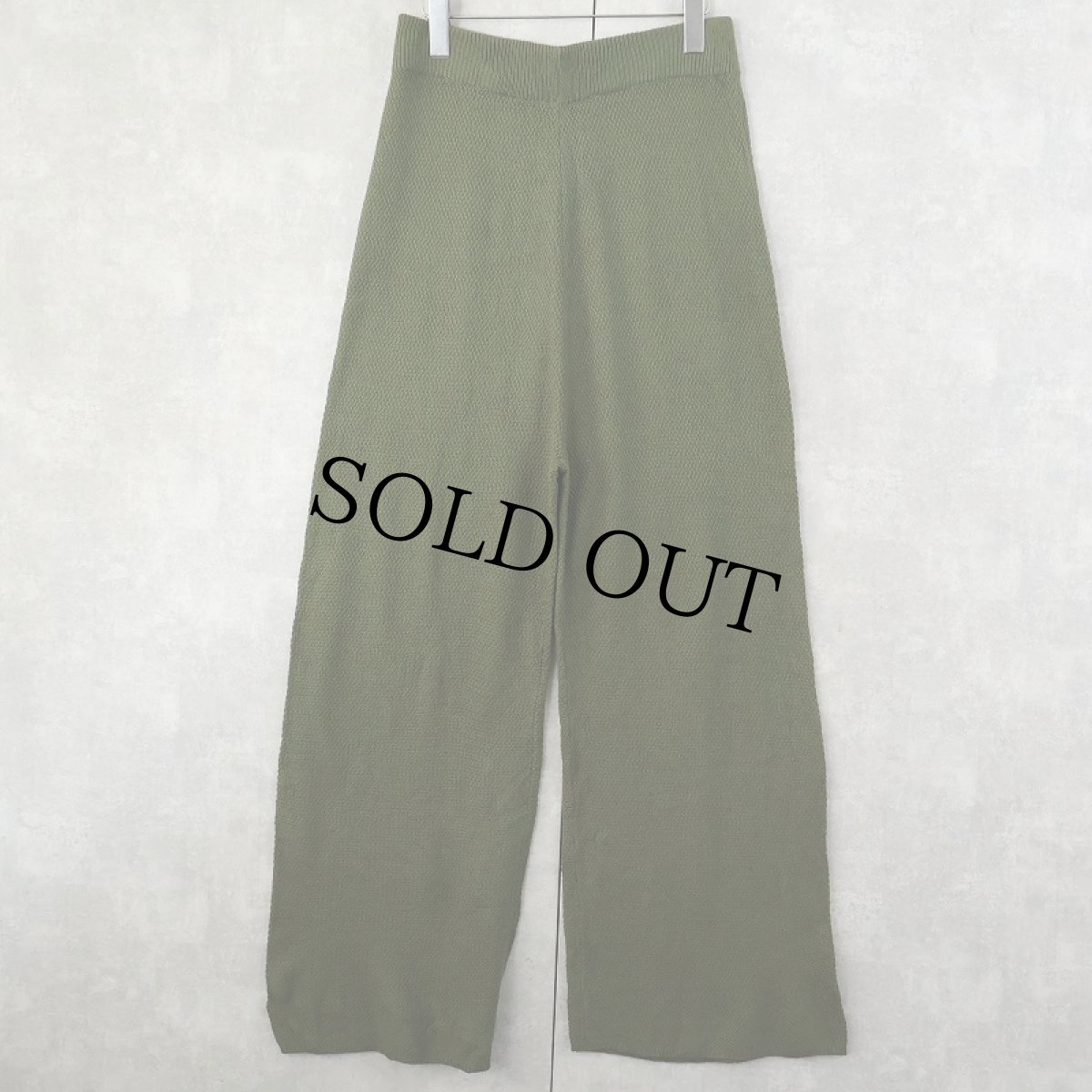 画像1: アクリル×レーヨン ニットイージーパンツ XL (1)