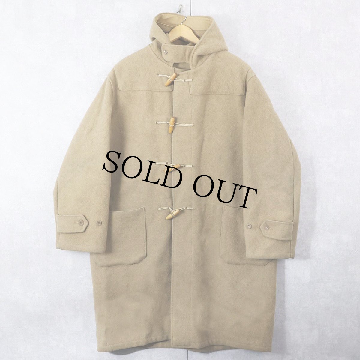 画像1: 40〜50's Royal Navy ウールダッフルコート (1)