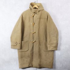 画像1: 40〜50's Royal Navy ウールダッフルコート (1)
