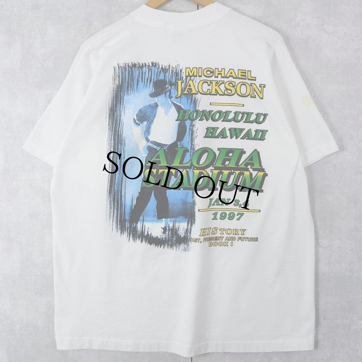 画像2: 90's Michael Jackson "HISTORY TOUR" ミュージシャンツアーTシャツ XL (2)