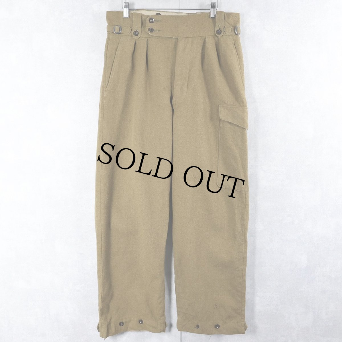 画像2: 50's AUSTRALIAN ARMY ウールグルカパンツ W33 (2)