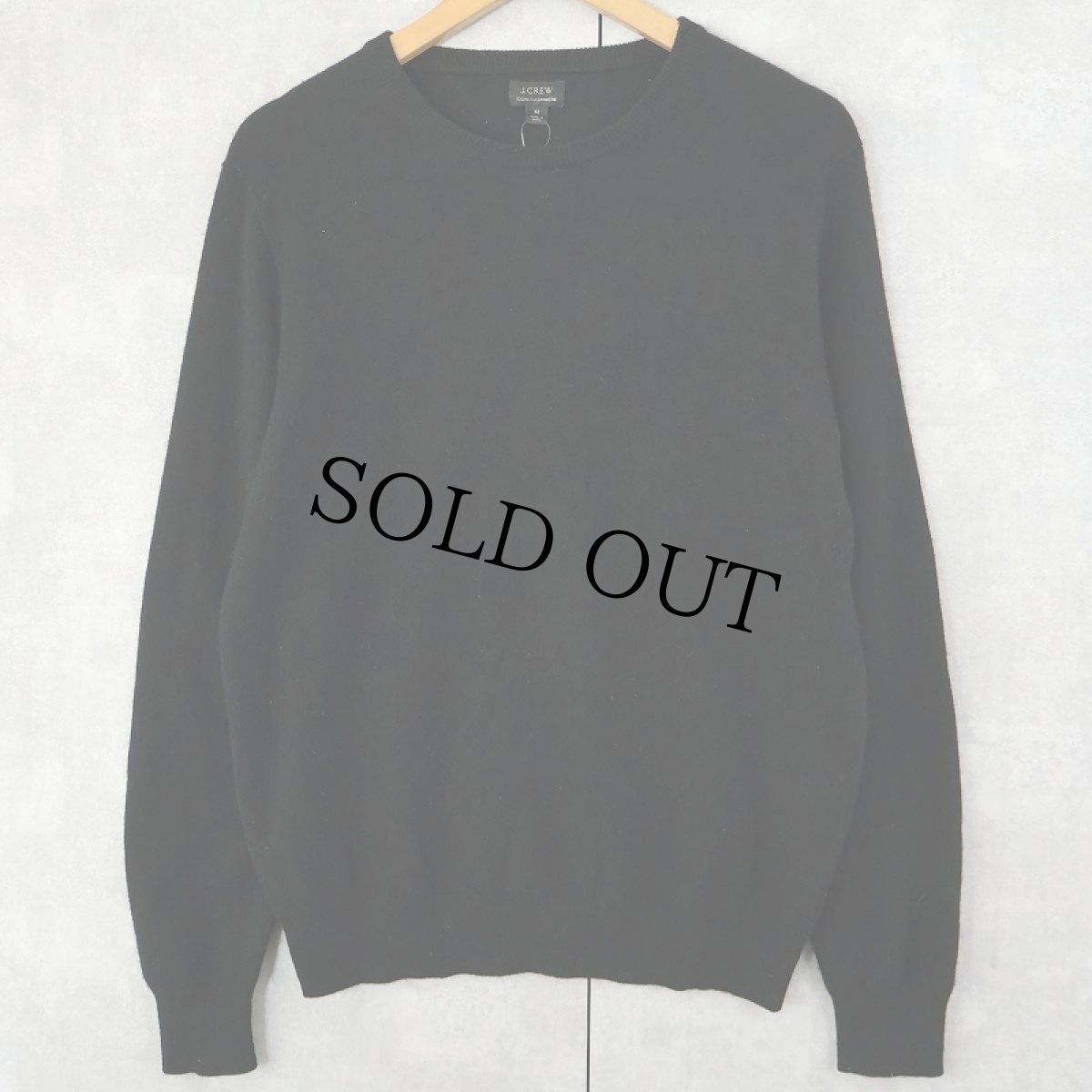 画像1: J.CREW カシミアニットセーター BLACK M (1)