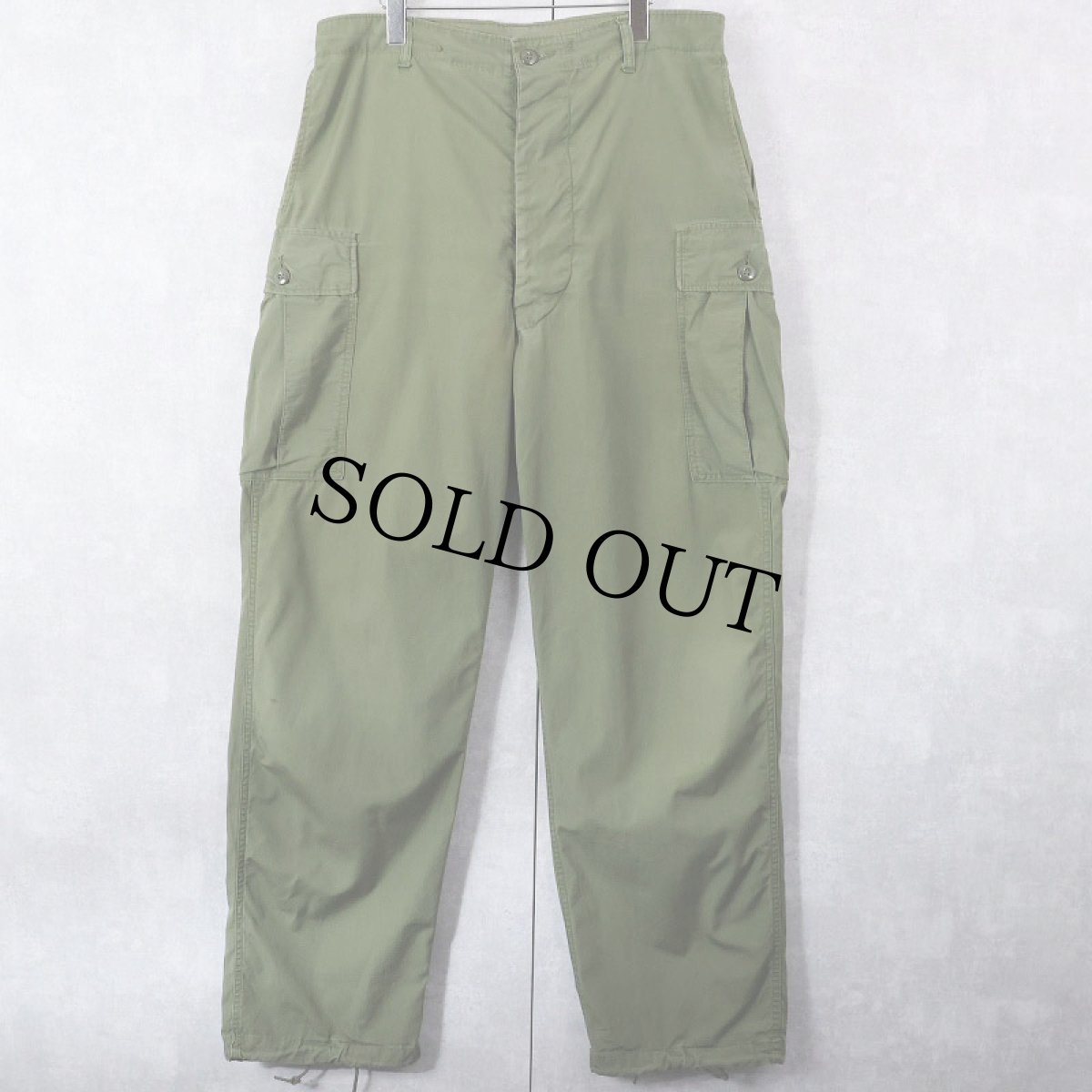 画像1: 60's U.S.ARMY コットンポプリン ジャングルファティーグパンツ 1st LARGE LONG (1)