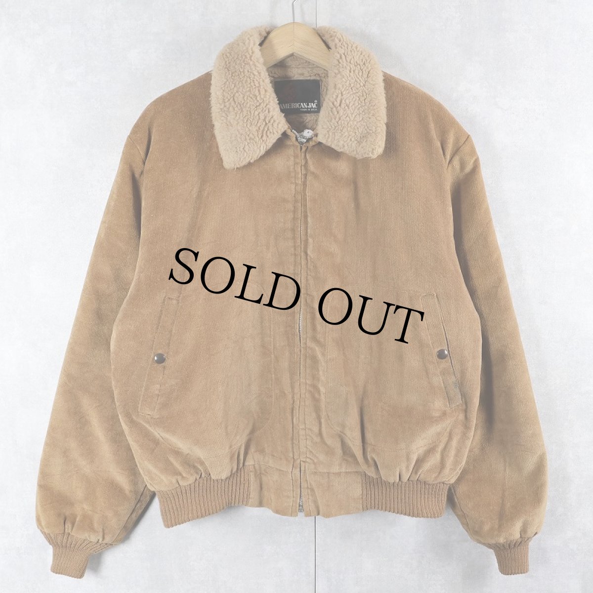 画像1: 80's AMERICAN JAC USA製 裏ボア コーデュロイジャケット (1)