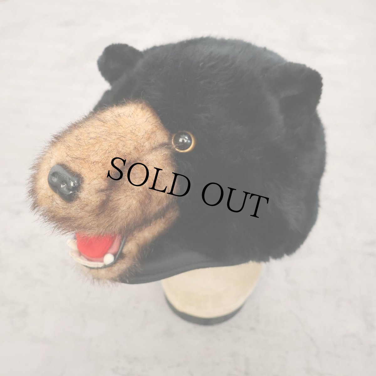 画像1: Bear Plush Cap (1)