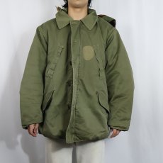 画像2: 〜60's UNKNOWN "B-9 TYPE" キルティングライナー フライトパーカー (2)