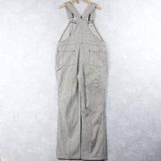 画像2: 60's Carhartt CANADA製 ハートタグ ヒッコリーストライプ デニムオーバーオール W40 (2)