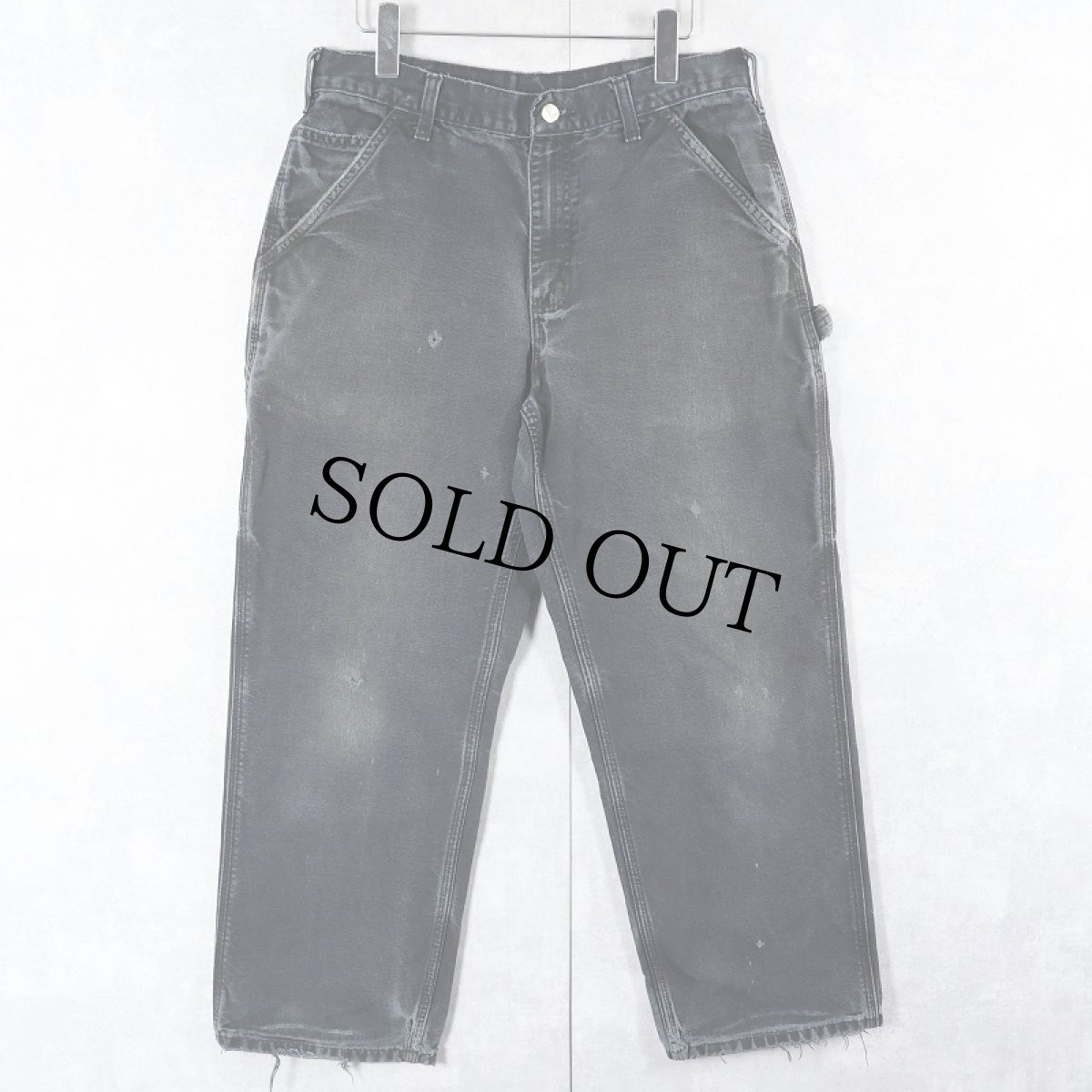 画像1: Carhartt ダックペインターパンツ BLACK W31 (1)