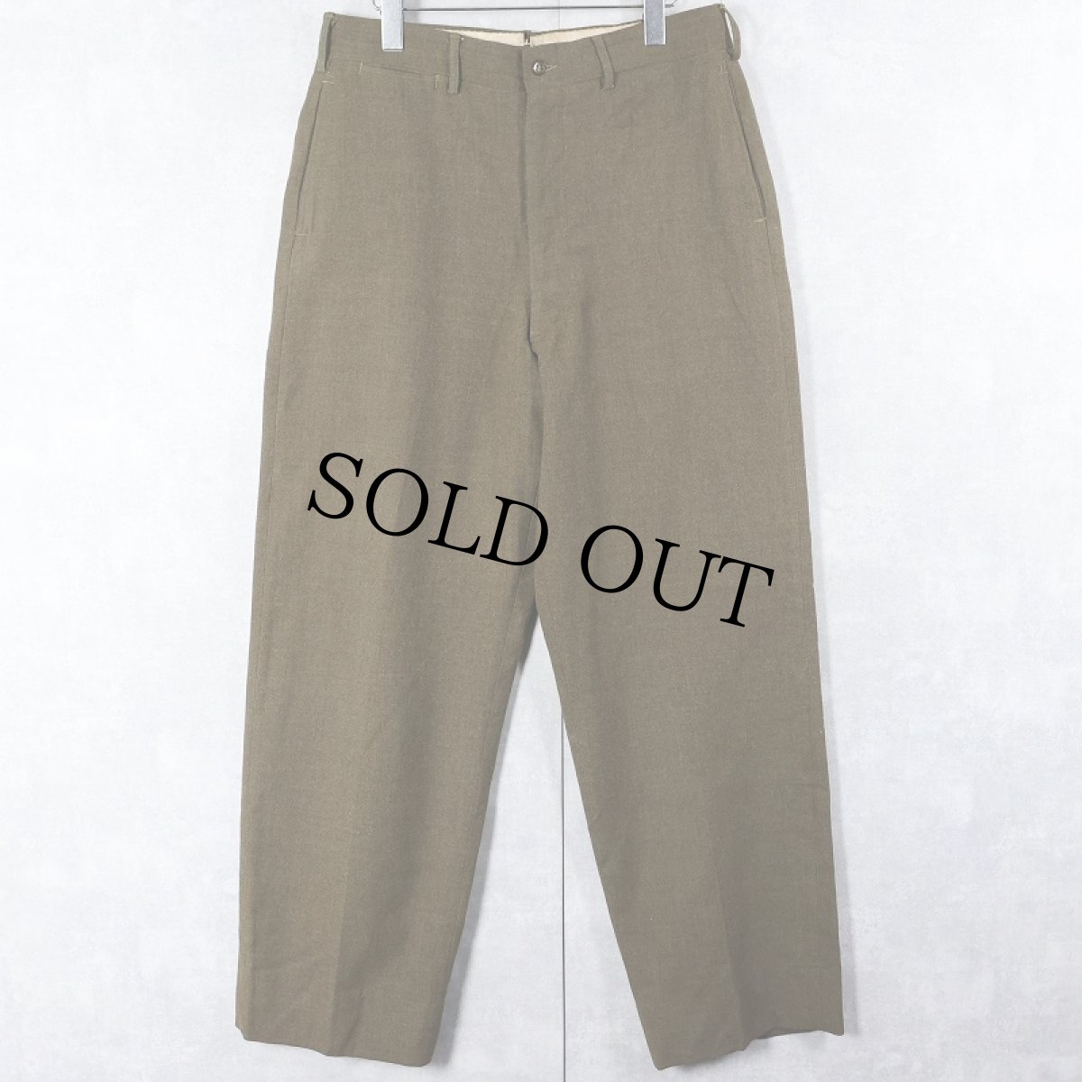 画像1: 50's U.S.ARMY M-1952 ウールトラウザーズ W31 (1)