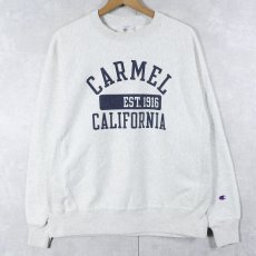 画像1: Champion REVERSE WEAVE "CARMEL CALIFORNIA" プリントスウェット XL (1)