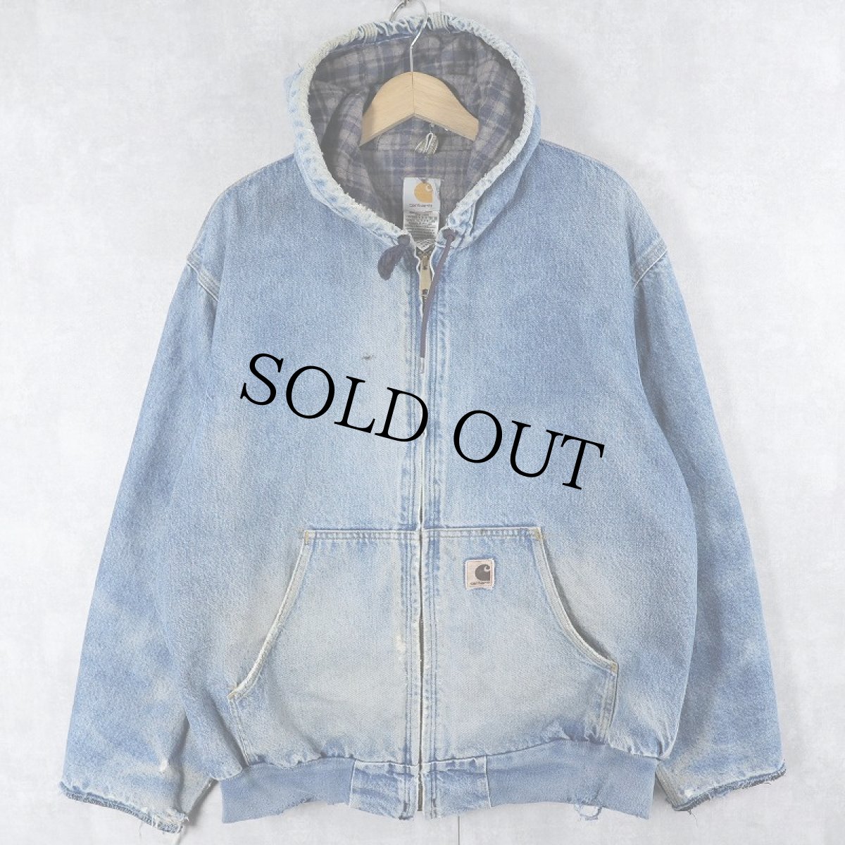 画像1: Carhartt デニムアクティブパーカー XLARGE REGULAR (1)