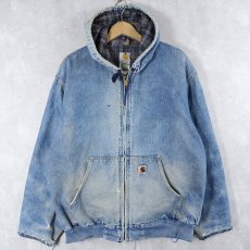 画像1: Carhartt デニムアクティブパーカー XLARGE REGULAR (1)