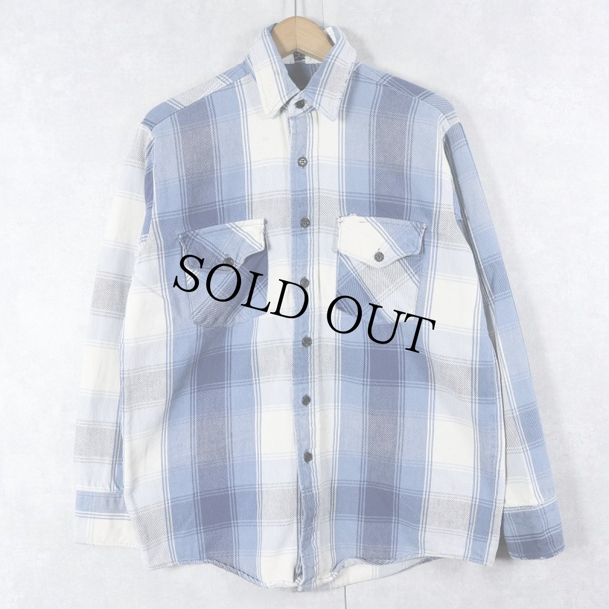 画像1: 80〜90's WINTER RUN USA製 チェック柄 ヘビーネルシャツ (1)