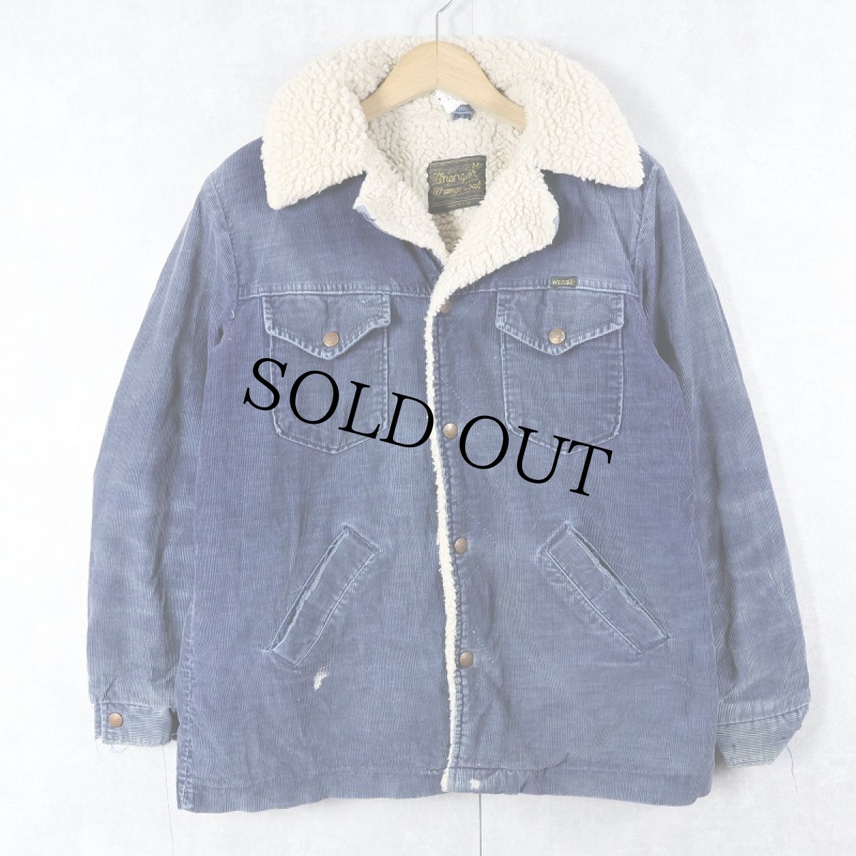 画像1: 70's Wrangler USA製 コーデュロイボアジャケット M (1)